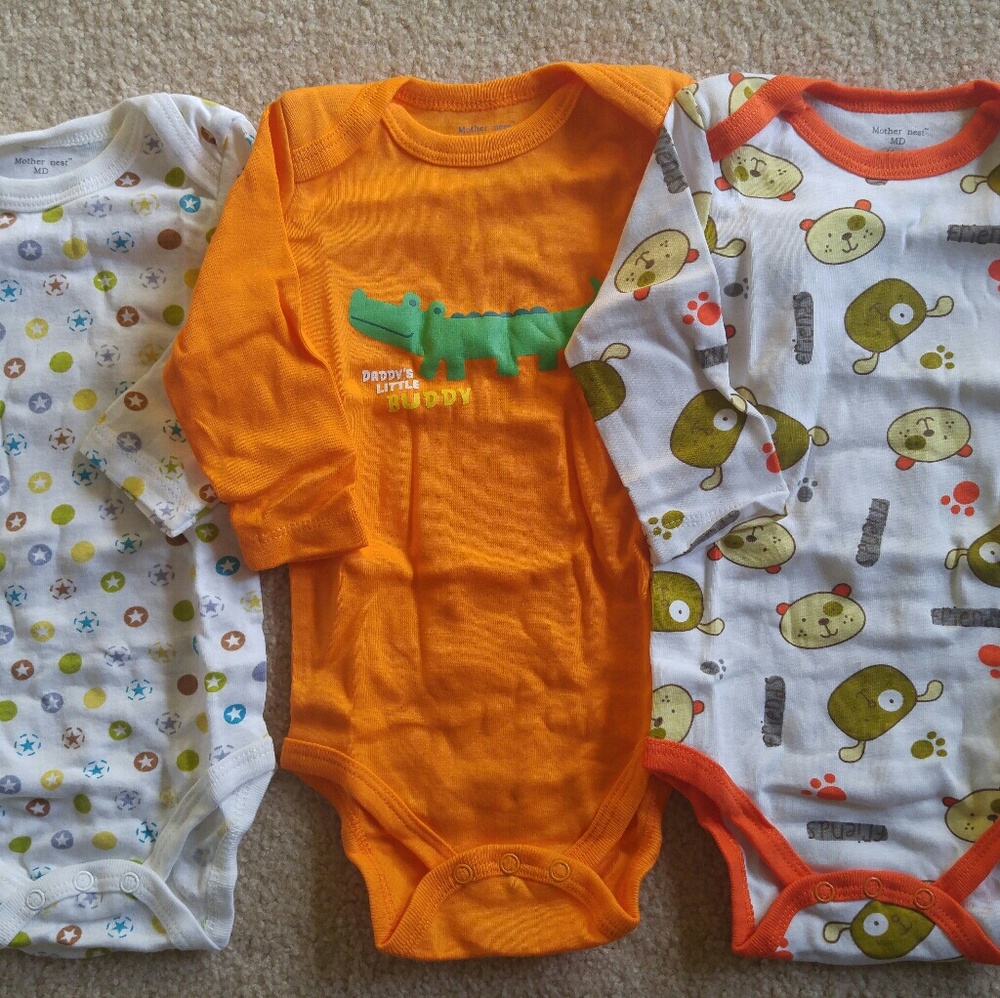 Bundle of 3 New onesies, 4-6 mo